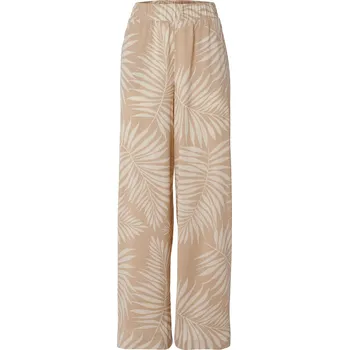 Dámské kalhoty 704854 - Tchibo - Strukturované kalhoty s širokými nohavicemi a celoplošným potiskem - pro ženy - vel. 50 - barva: bílá/s potiskem