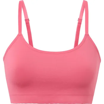 Dámské oblečení 681304 - Tchibo - Bezešvá podprsenka s krajkou - pro ženy - vel. L 44/46 - barva: růžová