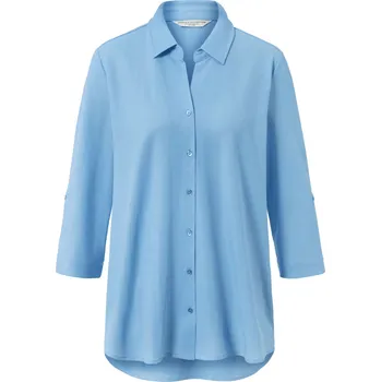 698592 - Tchibo - Halenka z žerzejového piké - pro ženy - vel. 46 - barva: modrá