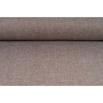 Kočárkovina LEN - bez impregnace, hnědá - melír, metráž, látka