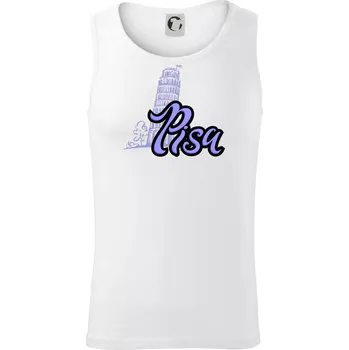 Pisa Lettering - Tílko pánské Core - L ( Bílá )