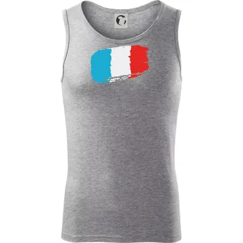 Francouzská vlajka - Tílko pánské Core - 2XL ( Tmavě šedý melír )