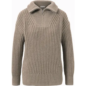 Dámský svetr 690308 - Tchibo - Svetr troyer z hrubého úpletu - pro ženy - vel. M 40/42 - barva: hnědá