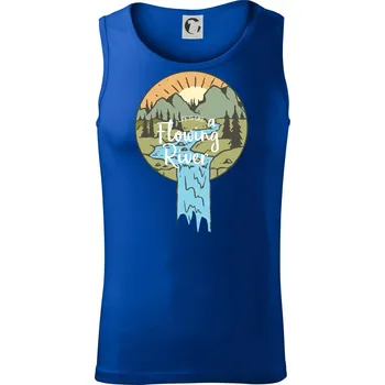 Pánské termoprádlo Life is like a Flowing river - Tílko pánské Core - S ( Královská modrá )