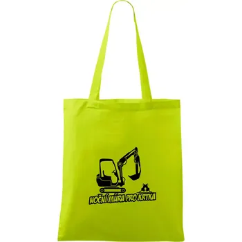 Noční můra pro krtka - Taška bavlněná - 42 x 38 cm ( Limetková )