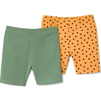 Dívčí legíny 661759 - Tchibo - Dětské cyklistické legíny - vel. 170/176 - barva: černá/s puntíky