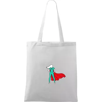 Super doktorka - Taška bavlněná - 42 x 38 cm ( Bílá )