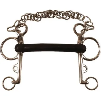 Udidlo pro koně Udidlo pelhem pryž tvrdé 145mm