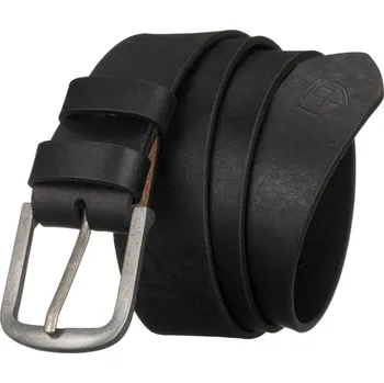 Opasek Pánský kožený opasek s tradiční sponou ve stříbrné barvě - Peterson (90)