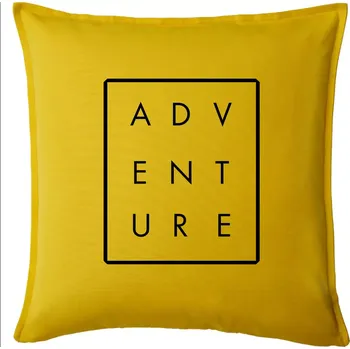 Polštář Adventure obdelník - Polštář 50x50 - 50x50 - Pouze potah ( Žlutá )