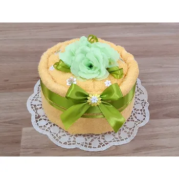 Povlečení Plus Malý dort z ručníku SAM žlutý