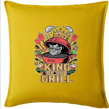 Polštář King of the grill - Polštář 50x50 - 50x50 - Pouze potah ( Žlutá )