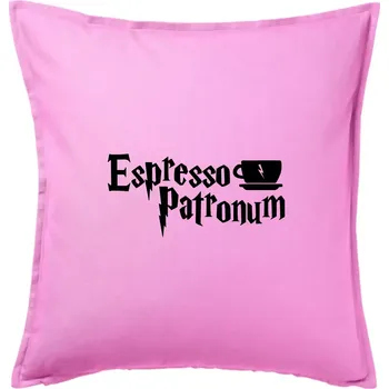 Polštář Harry - Espresso Patronum - Polštář 50x50 - 50x50 - Pouze potah ( Růžová )