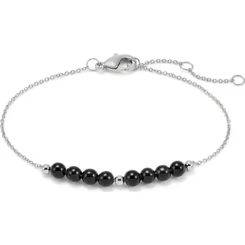 Náramek 653379 - Tchibo - Obsidiánový náramek - barva: černá