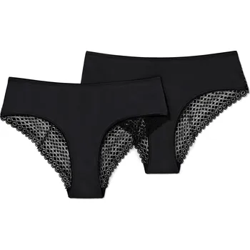 Kalhotky 668856 - Tchibo - Brazilské kalhotky - pro ženy - vel. L 44/46 - barva: černá