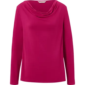 Pánské tričko 687068 - Tchibo - Halenkové triko s vodopádovým výstřihem - pro ženy - vel. XL 48/50 - barva: červená