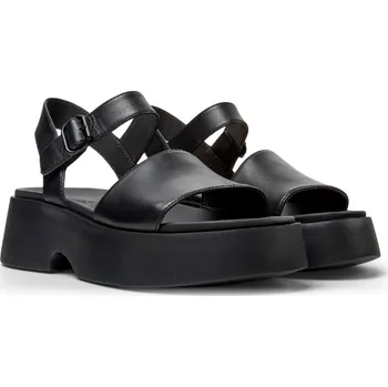 Dámské sandále CAMPER sandály na vysoké podešvy černé kožené | K201659-006 Tasha Velikost: 41