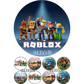 Jedlá dekorace na dort Roblox č.9 - jedlý papír - Bez úprav / Jedlý papír / Bez decor gelu