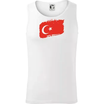 Turecko vlajka - Tílko pánské Core - S ( Bílá )