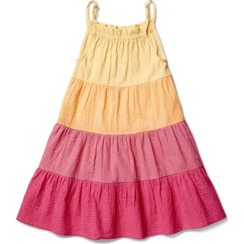 Dívčí šaty 698293 - Tchibo - Dívčí tkané šaty - pro dívky - vel. 134/140 - barva: červená