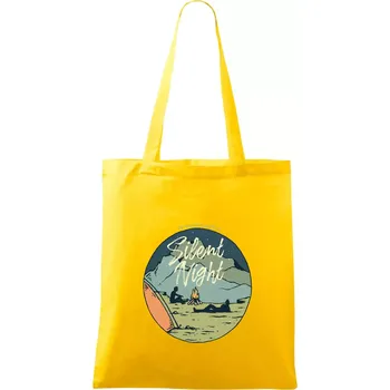 Camp oval Silent Night - Taška bavlněná - 42 x 38 cm ( Žlutá )