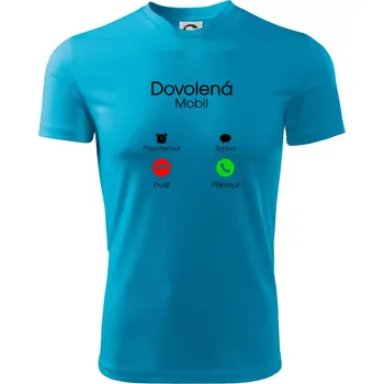Dovolená volá - Pánské triko Fantasy sportovní (dresovina) - 2XL ( Světlý tyrkys )