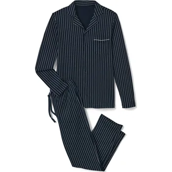 Pánské pyžamo 692095 - Tchibo - Pyžamo - pro muže - vel. XXL 60/62 - barva: modrá/s proužky