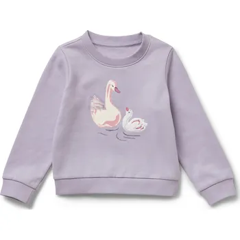 Chlapecká mikina 694510 - Tchibo - Dětská mikina s počesanou vnitřní stranou - pro miminko - vel. 62/68 - barva: fialová