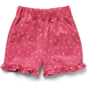 698163 - Tchibo - Dětské teplákové šortky - pro dívky - vel. 122/128 - barva: růžová