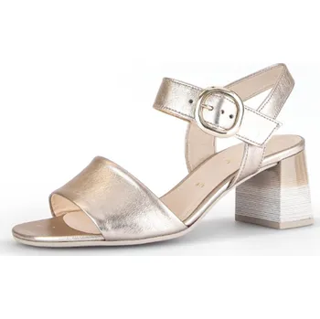 Dámské sandále GABOR dámské sandály na podpatku metalické kožené | 61.700.62 Velikost: 39