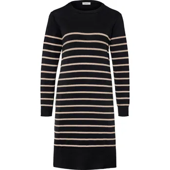 Dámské šaty 693281 - Tchibo - Šaty z jemného úpletu s proužky - pro ženy - vel. L 44/46 - barva: černá/s proužky