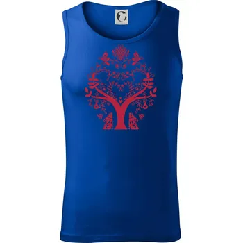Folklor - strom - Tílko pánské Core - S ( Královská modrá )