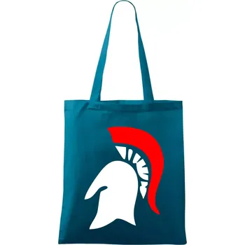 Řím Sparta helma - Taška bavlněná - 42 x 38 cm ( Petrolejová )