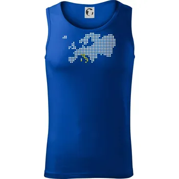 Mapa evropy - Itálie - Tílko pánské Core - 2XL ( Královská modrá )