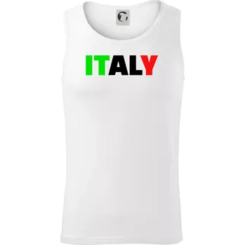 Italy Nápis - Tílko pánské Core - M ( Bílá )