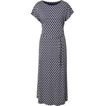Dámské šaty 703688 - Tchibo - Žerzejové šaty s potiskem - pro ženy - vel. L 44/46 - barva: modrá/s potiskem