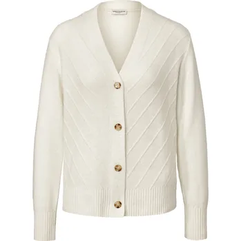 Dámský svetr 694064 - Tchibo - Kardigan s pletenou strukturou - pro ženy - vel. XL 48/50 - barva: bílá