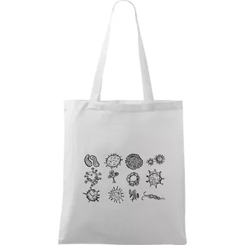 Set bakterií - Taška bavlněná - 42 x 38 cm ( Bílá )