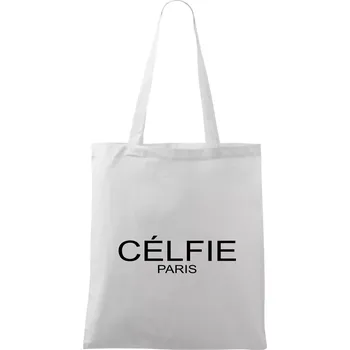 Célfie Paris - Taška bavlněná - 42 x 38 cm ( Bílá )