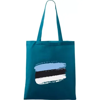 Estonsko vlajka - Taška bavlněná - 42 x 38 cm ( Petrolejová )