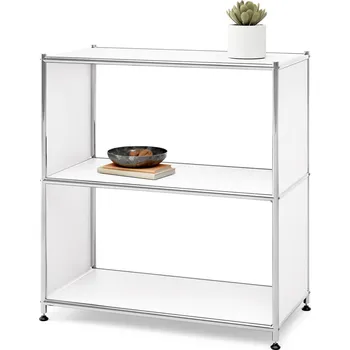 Dílenský regál 684831 - Tchibo - Kovový regál »Cn3« se 2 policemi - barva: bílá