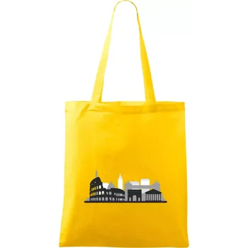 Řím silueta památky - Taška bavlněná - 42 x 38 cm ( Žlutá )