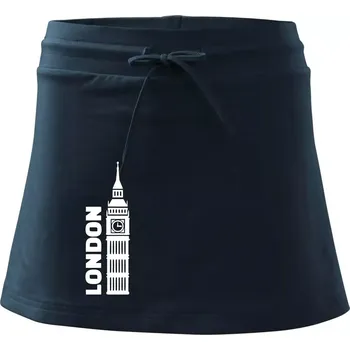 Dámské oblečení London věž - Sportovní sukně - two in one - S ( Námořní modrá (velmi tmavá - téměř černá) )