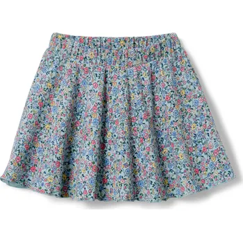 Dívčí sukně 696493 - Tchibo - Dívčí sukně s šortkami - pro dívky - vel. 98/104 - barva: modrá/květovaný