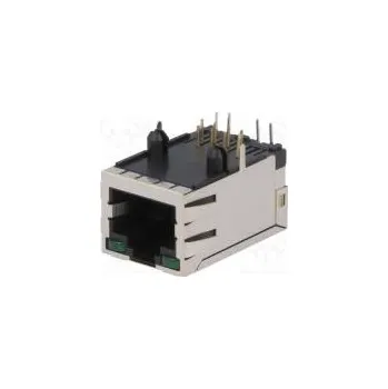 Elektrická zásuvka Zásuvka RJ45 PIN 8 stíněný,s diodou LED Uspořádání výv 8p8c