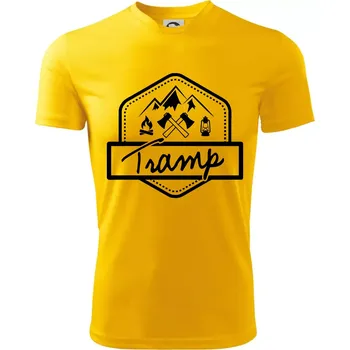Chlapecké tričko Tramp erb - Dětské triko sportovní (dresovina) - 134 cm/8 let ( Žlutá )