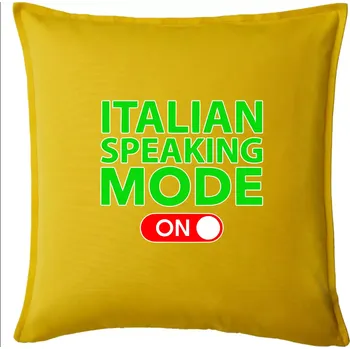 Polštář Italian speaking mode - ON - Polštář 50x50 - 50x50 - Pouze potah ( Žlutá )
