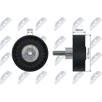 Napínací kladka, žebrovaný klínový řemen NTY RNK-BM-058