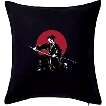 Polštář Japan culture - samurai - Polštář 50x50 - 50x50 - Pouze potah ( Černá )