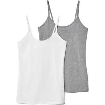 Dámské spodní prádlo 674229 - Tchibo - Košilky se špagetovými ramínky - pro ženy - vel. L 44/46 - barva: bílá